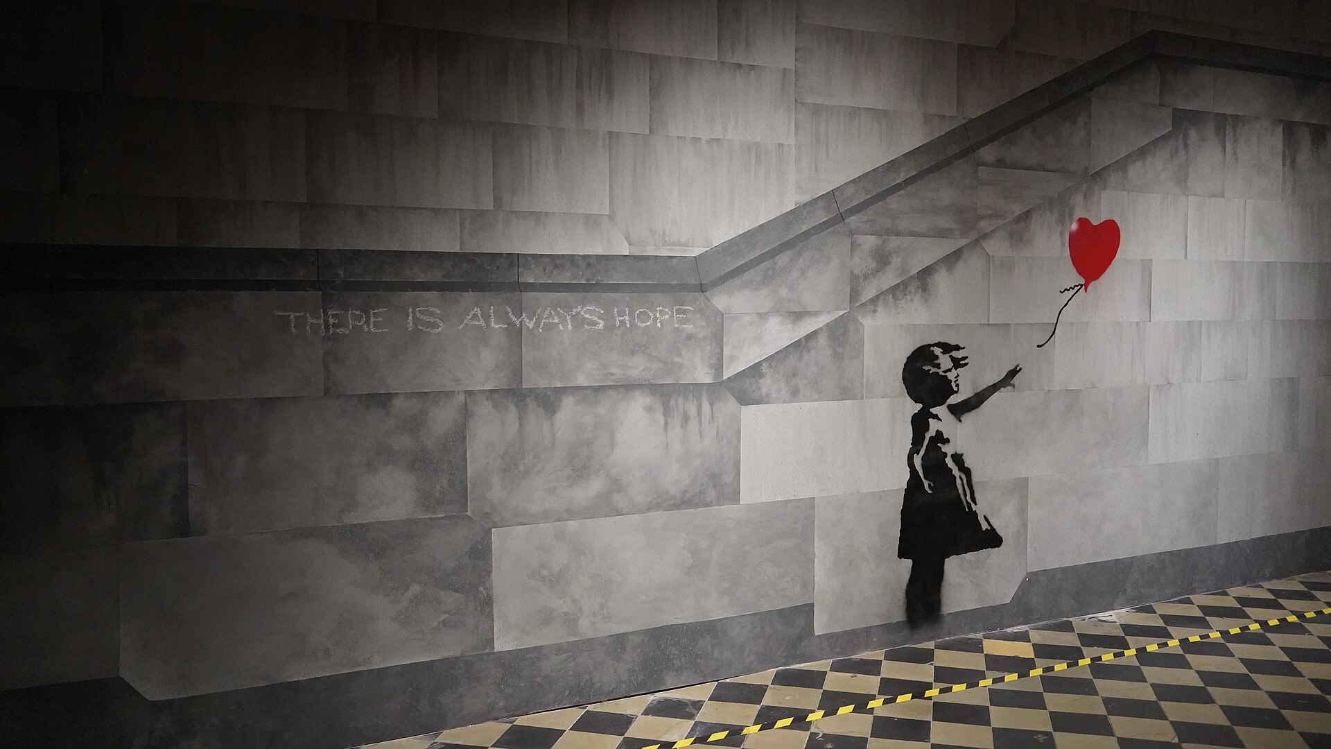 "The World of Banksy" is an exhibition that brings together the largest number of life-size murals by the Bristol-based street artist.