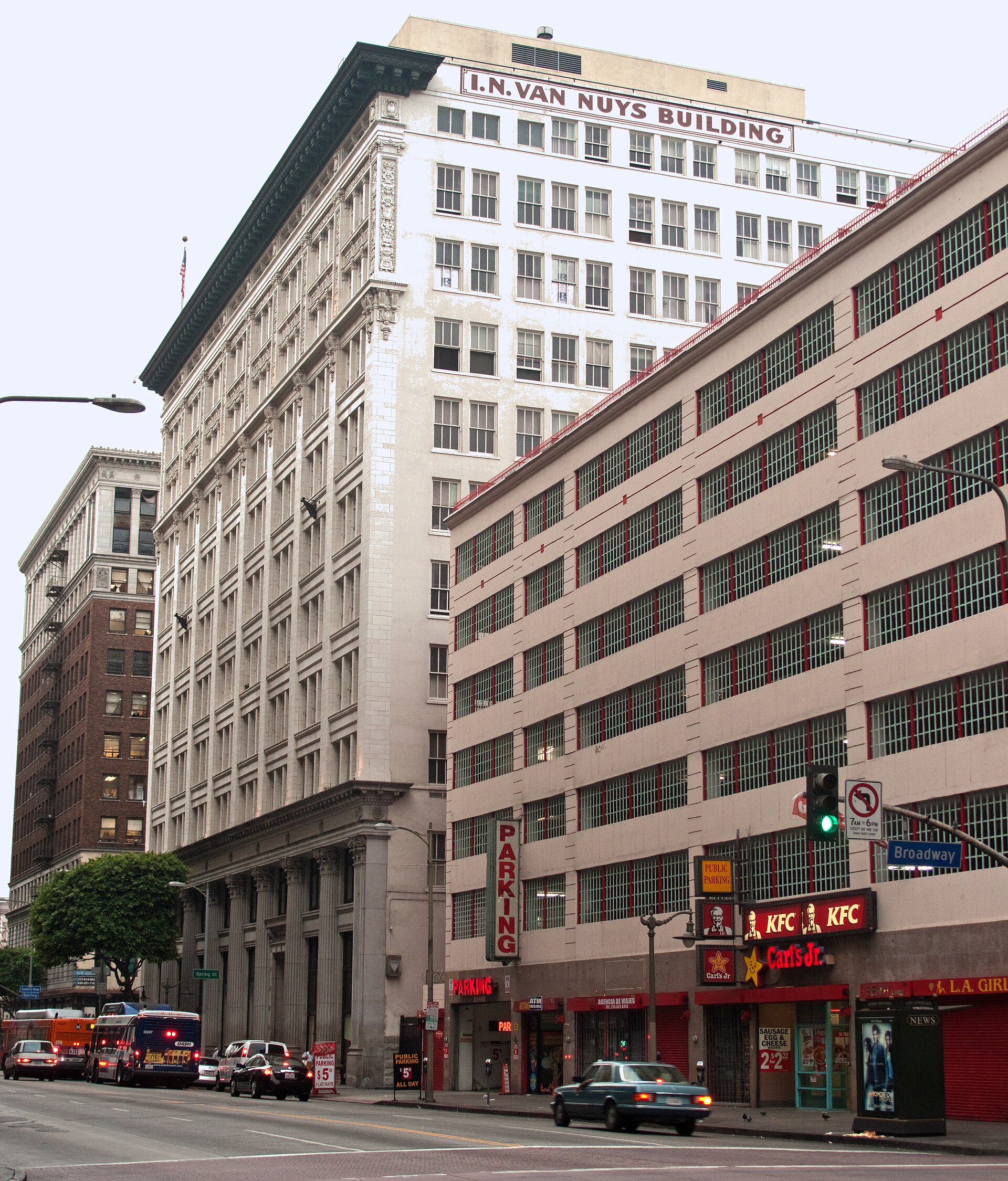 View from 7th Street of the Van Nuys Building, 204–212 W.
