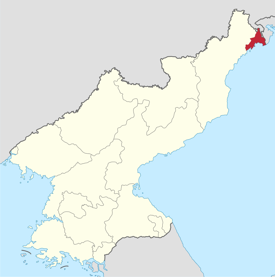 Location of Rason Special Economic Zone