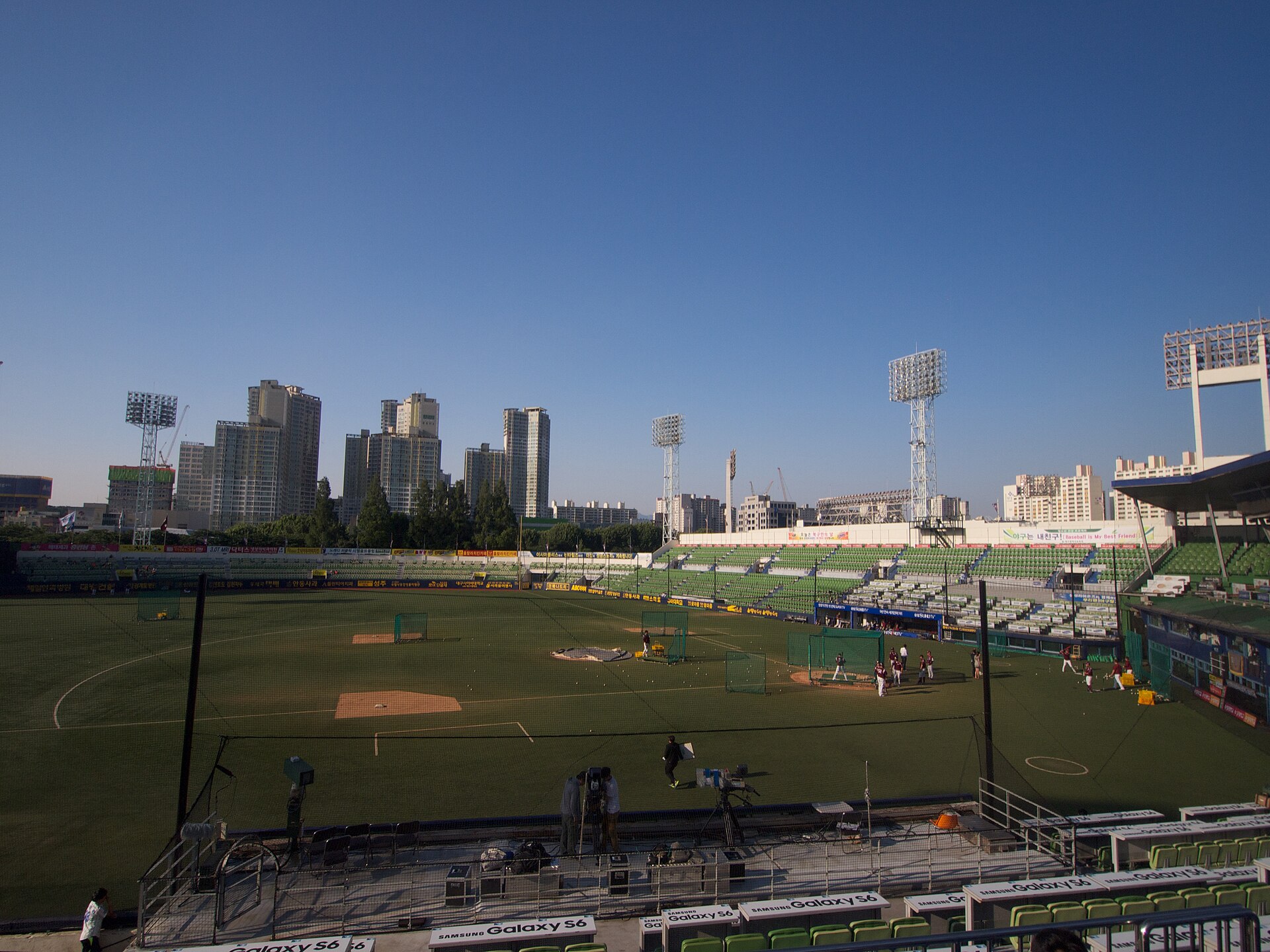 Daegu Samsung Lions Park in Daegu, South Korea.