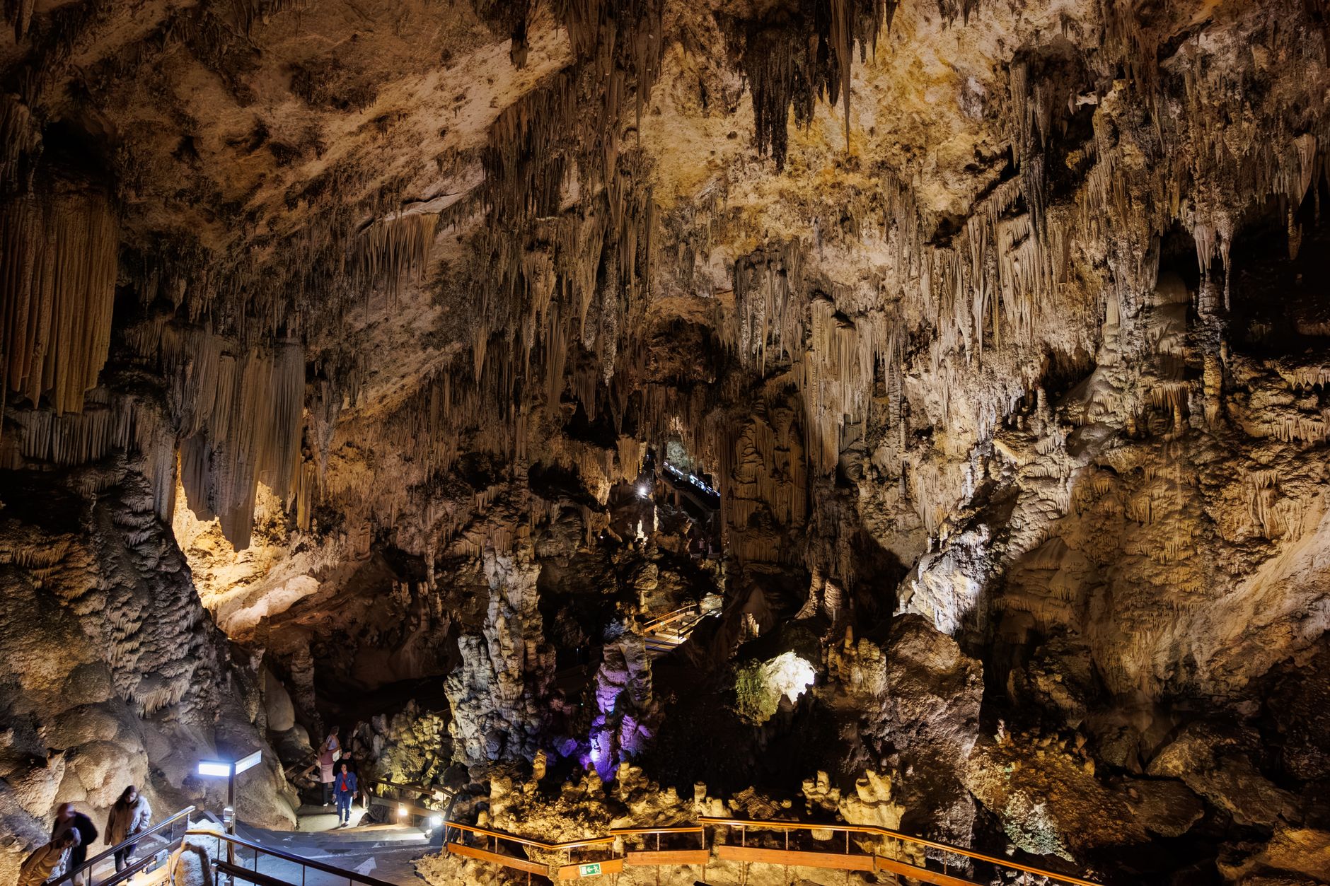 Explore the stunning rock formations and stalactites in the breathtaking Nerja Cave, Spain.